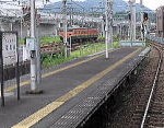 JR列車と接続する福知山駅
